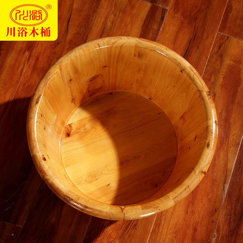 川浴木桶泡用CYT-036脚盆足浴加桶香柏木洗脚盆脚家实木足浴盆厚