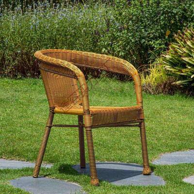 椅家用阳台藤休闲藤编人藤椅老子靠背单人藤VHE圈单个腾椅三椅件