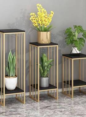 花窗架置架阳台落地式室内客厅装饰花台铁架艺多F77HMHM7物层台多