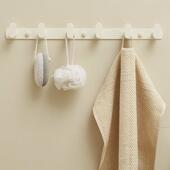 奶油风免打GG 001孔钩卫生间浴室毛巾挂挂钩白关衣柜玄门后简约挂
