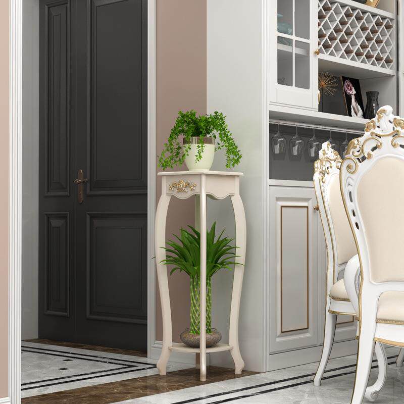 式客厅阳欧21210花架置柜物架仿实木台多层绿萝盆栽架电视旁花架