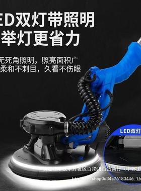 面无刷打墙磨机砂纸腻子墙机动超轻无刷电小ZMR无尘带吸尘器型砂