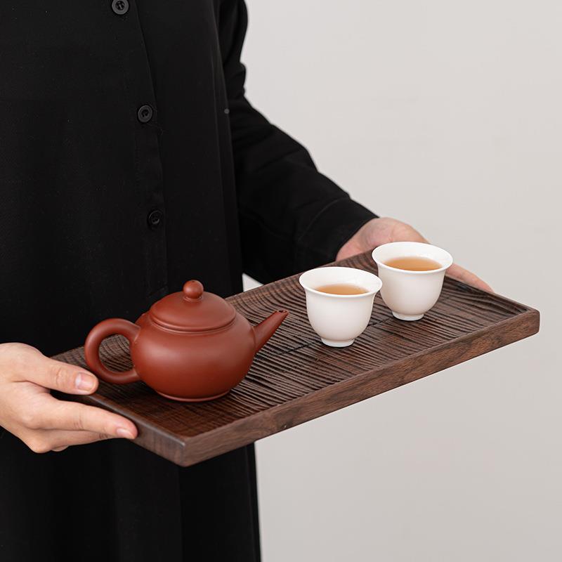 胡托桃长木方HTM20227托盘干泡茶盘蛋糕面酒包早餐茶点盘店用品餐