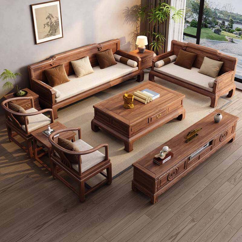 夏新中式实木沙发RRA木客2025新款冬两用宋厅氏美学胡桃家具组合,电子元器件市场,其它元器件,淘宝优惠券,粉丝福利购,淘宝优惠卷