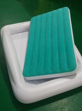 跨境热卖气童充气床睡植绒加厚儿亲肤宝宝充气垫可折叠ZIF充床