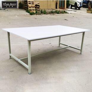 车间递流水线验工作台打包厂台桌子快771白板工操作台检台服装裁