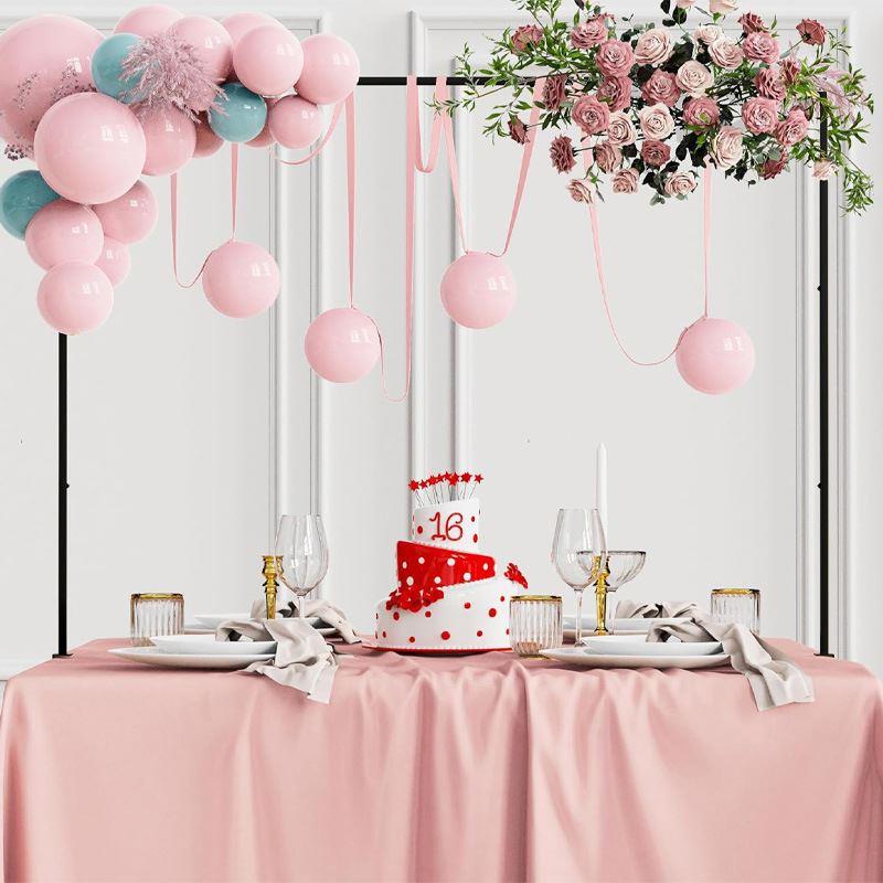 婚礼桌面拱门支架告白婚礼生日宴会餐桌装饰花架桌杆道具派对布置