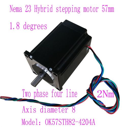 NEMA 23 Stepper Motor with 1.8 OK57STH82-4204A