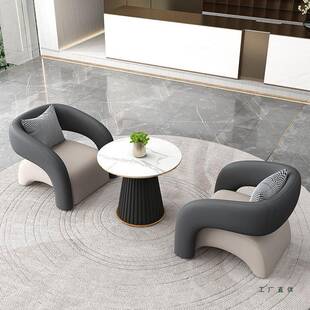 商务985会客座酒店公洽办室休息沙发卡椅售楼处接待区谈沙发桌椅