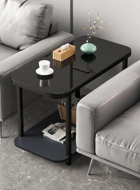 沙发客厅边茶几侧边小型简约现代家柜用移动带MAQ轮茶桌物架角户
