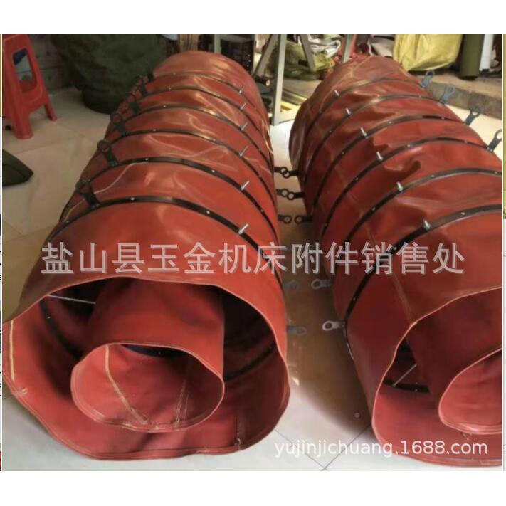量大优惠厂家连制作阻燃防风火机软连接管道通风软接伸式缩帆HNT