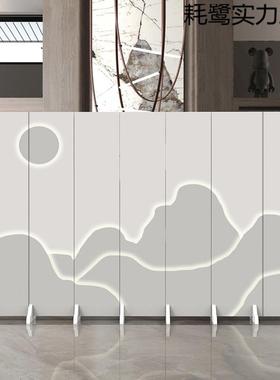 折中式风隔断客厅屏遮挡饭动店卧室可移FSF叠办公室厕