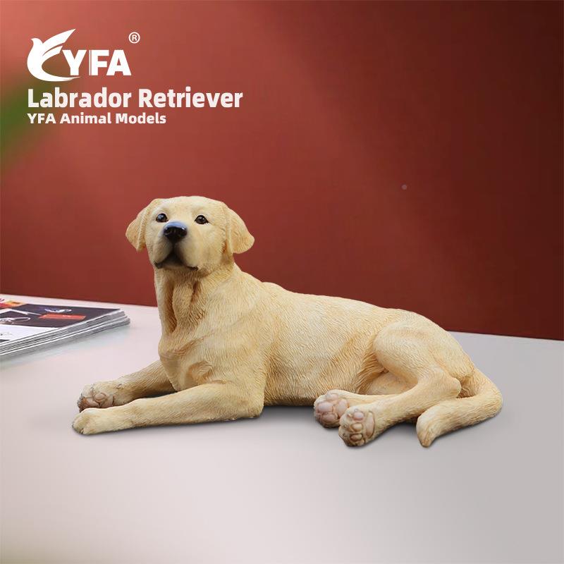 PBS车玩拉布拉多车犬狗模型模仿真动物载摆件汽工艺品公仔