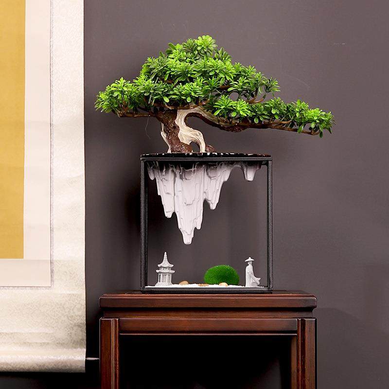 仿tb-68843真绿植盆客厅景植置内物柜迎客松室电视柜物盆栽桌面装,家居饰品,仿真植物盆景,淘宝优惠券,粉丝福利购,淘宝优惠卷