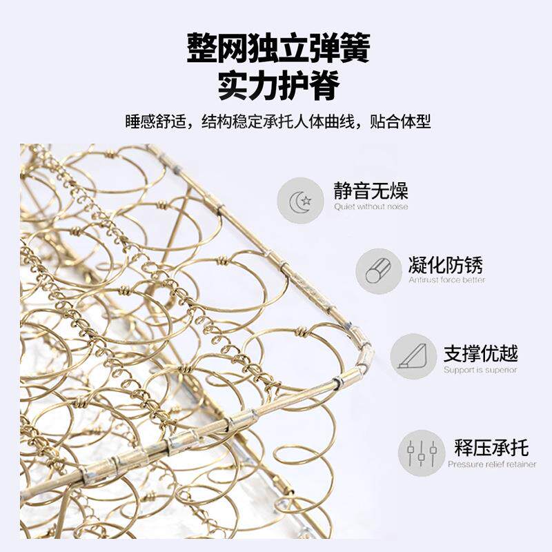 (顺垫包邮)202乳5丰新款针织弹簧床垫天然胶床海绵加699厚席梦