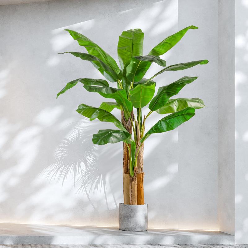 热销仿真芭蕉树盆栽大型造景家居装饰假香蕉树绿植物落地摆件