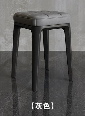 轻软奢子家用高凳可叠放加厚塑椅子包方凳餐桌独VMK凳等凳位凳料