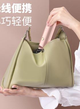 直新插款网红爆品源头无线发梳渐变色WS1-1卷直两不用电电热梳直