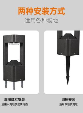 花园庭院观灯亮化太能le阳d草坪灯地道插式过景装饰简约防水VTM地