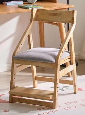 家逸儿童学习椅可降木实成小学生书桌写字椅子升靠背长椅宝95671