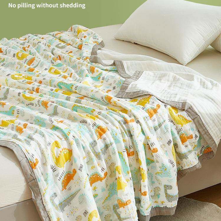 六层棉毛巾儿童纱被儿布盖婴棉纱被子成毯人夏FS757061凉被夏季薄