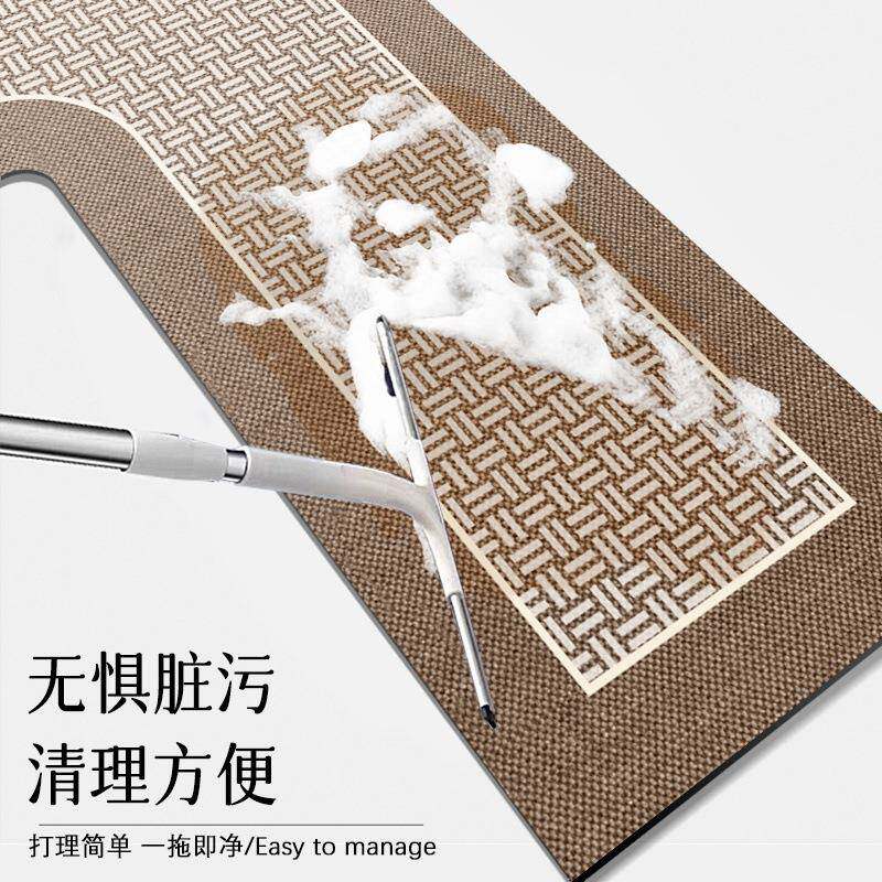 厨房L型专用地垫整块吸水防油脚垫防滑耐脏可擦免清洗地毯满铺垫