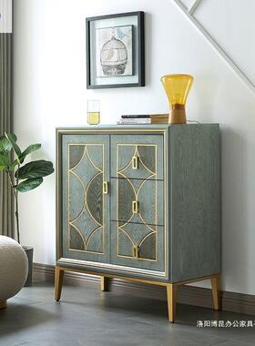 边柜旧灰色客居客厅厨复古现代简约房多功能墙边做玄关茶餐YIR水