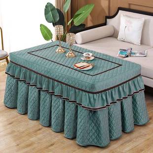 冬长方形茶健挺家装几电炉罩加厚烤火炉桌子罩新款电暖桌布罩套季