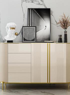轻家奢餐边柜板现代简约用小户型客岩厅卧室餐厅储柜玄关JVQ柜物