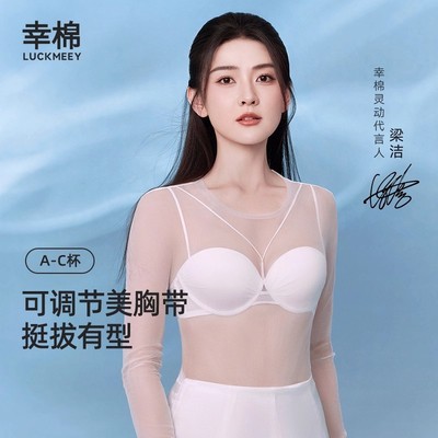 幸棉小胸聚拢网纱美胸带内衣女