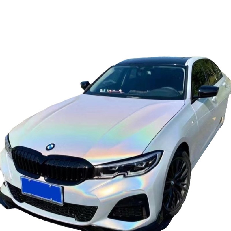 汽车改色膜内饰外饰贴改装七彩镭射白电光车身变色龙防刮蹭保护膜