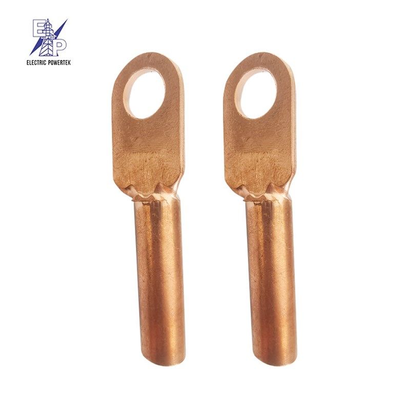 厂家直供DT系列1孔铜连接器多种型号线路连接用接线端子铜鼻子