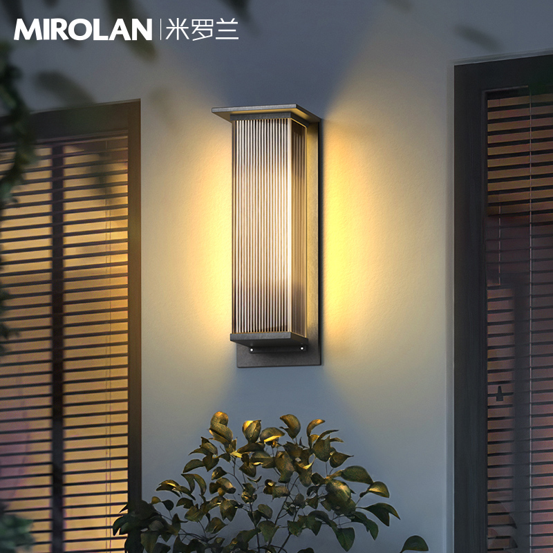 户外壁灯太阳能j庭院灯新中式壁灯大门两侧壁灯别墅外墙灯门前灯