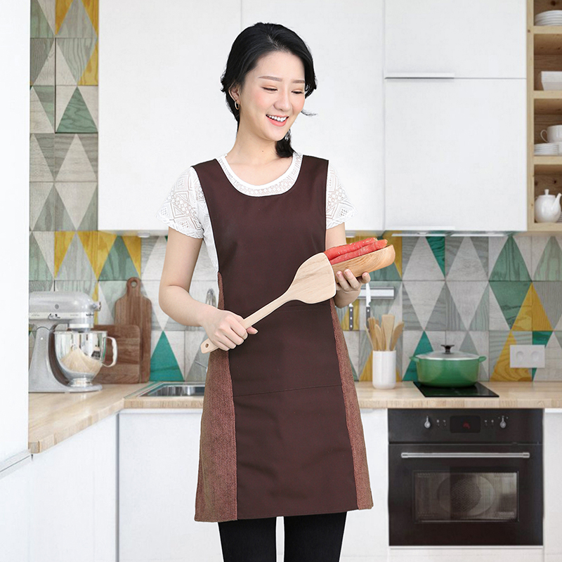 家用厨房a做饭好看围裙女坎肩背带围腰服务员甜品店工作服罩衣