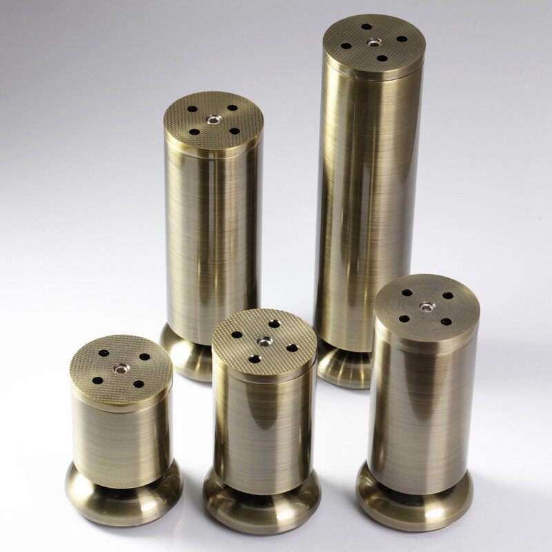 青古铜拉丝仿g古典复调节橱柜脚 桌脚沙发茶几重型家具落地衣加厚