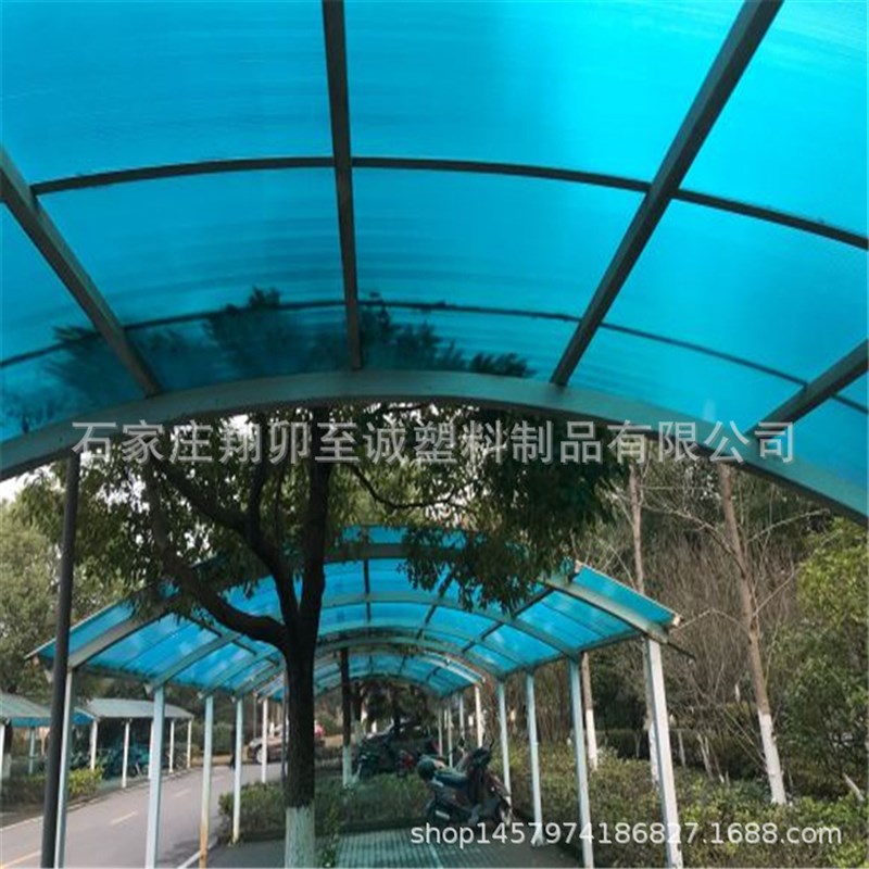 车棚雨棚遮阳10mm十年质保采光PC中空阳光板