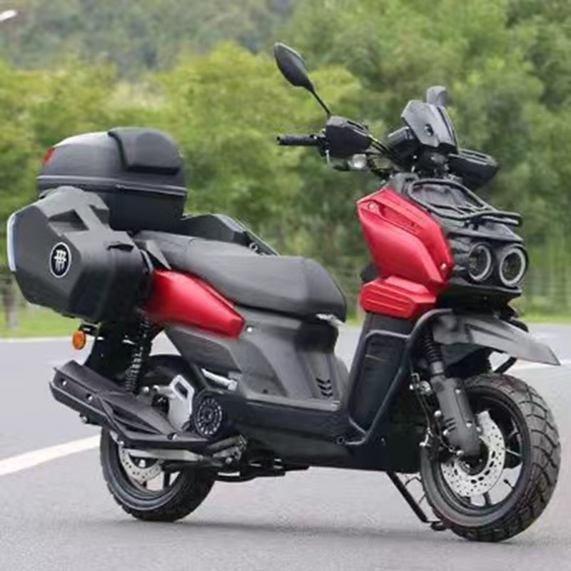 出口跨境踏板150摩托车可上牌新款助力燃油成人两轮越野山地摩托