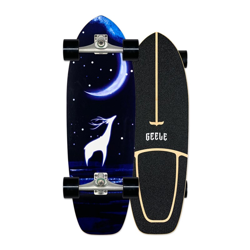 Geele陆地冲浪板滑板CX4初学者成人滑雪练习板免蹬模拟冲浪训练板