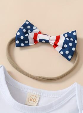 P 87215 Independence Day Baby Girl Outfit 女婴节日套装