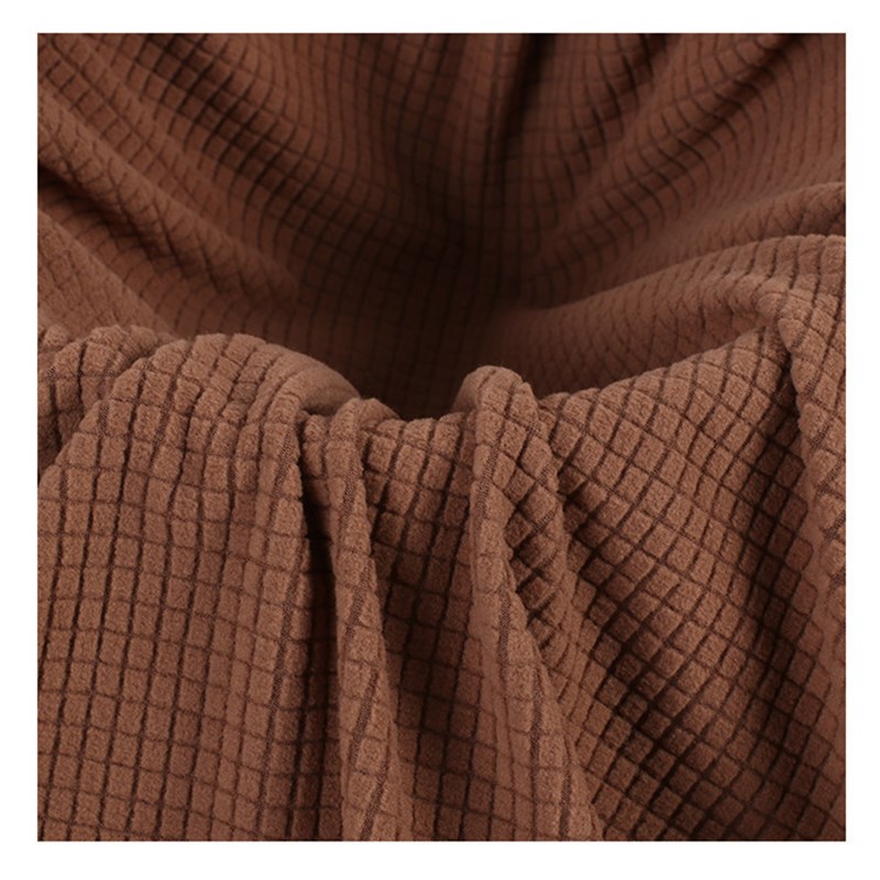 现货190g氨涤弹力菠萝格提花摇粒绒沙发套抱枕玉米绒格子绒布家纺