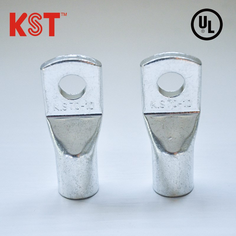 KST-TLK16-5/6/8/10/12全系列无窥口大电流镀锡紫铜冷压接线端子