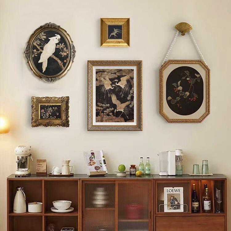 《瑞》鹤法壁CNY式中古书风仙鹤国风装饰画房客厅餐厅斗柜墙面饰