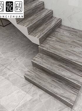 全通体大理石瓷7一体式楼梯砖x401200踏步梯级板一体式梯瓷砖阶梯