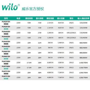 德国威乐PUN水 6021EH家用全自动增压来热循环泵01自水CMX管道加