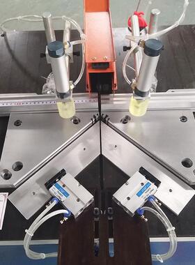 000多功能切MOS割机铝带侧压台式485/90度切角机晶钢门高转转速型