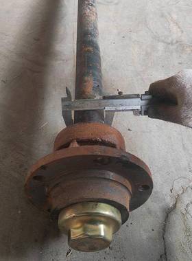 四孔五孔六孔钢圈全车桥平拖车叉车轴套轴头板配套车97509通轴