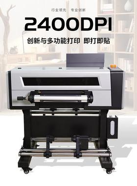 晶标v打印机log转印u贴彩色标签水贴纸水晶标打T3000-UV印覆膜一