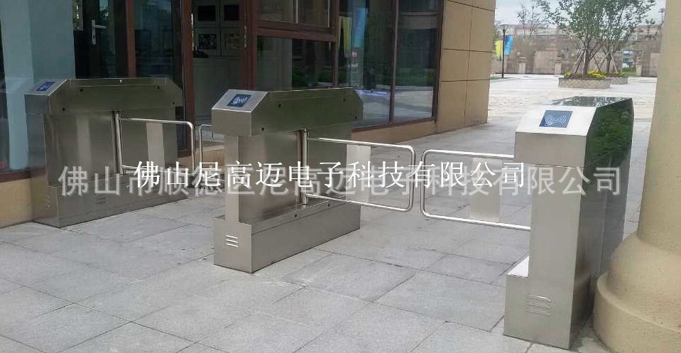 NGM智能电动斜角通道摆闸,单机芯双向控制摆閘,通道简易刷卡挡札