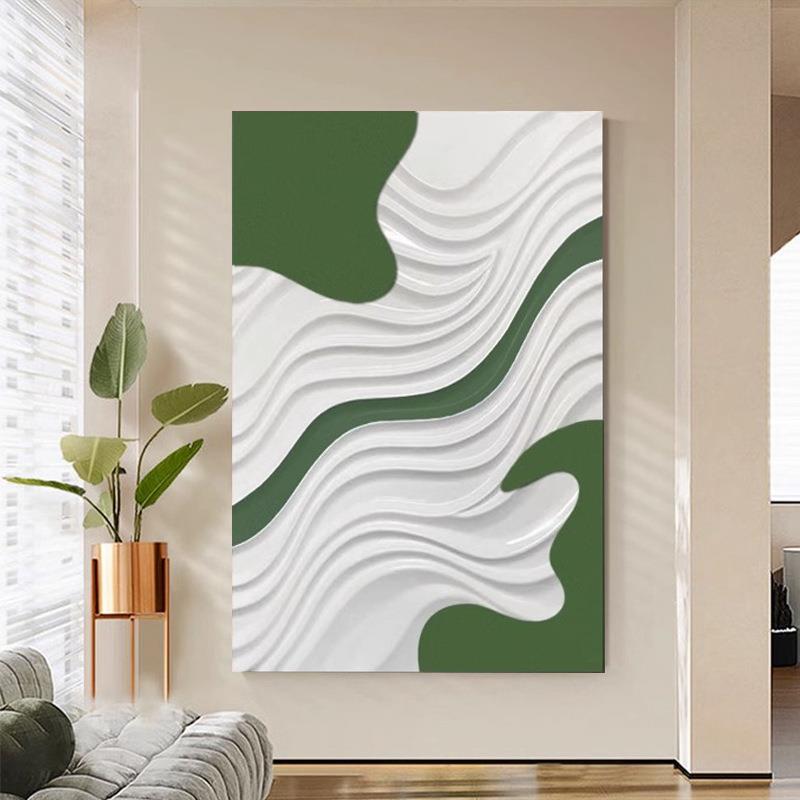 场约体现代简立浮雕KAT画商餐厅木雕画客厅玄关走廊挂画