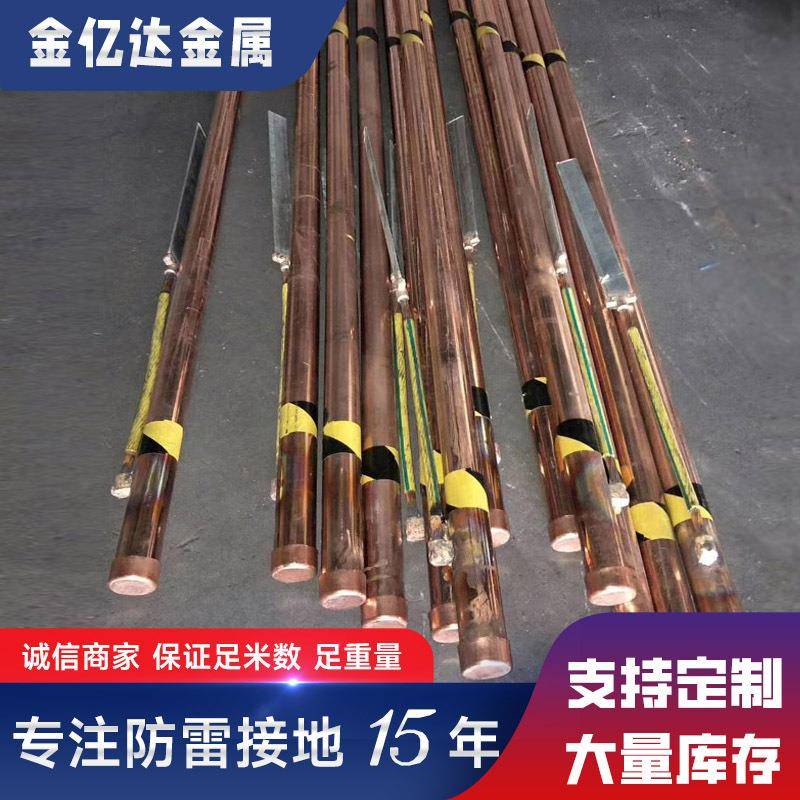 紫铜子接地极铜50*1.5米包钢离子深接解地极离井离子接地极电离子